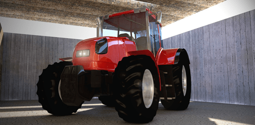 tracteur agricole entrepôt transort